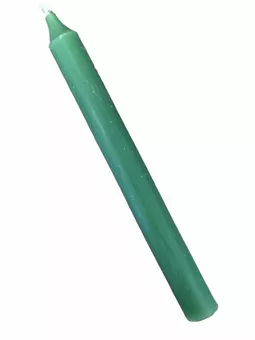 Goloka Solid-Coloured Green Candles 13cm