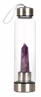 Tadasana bottle hooked Amethyst tip