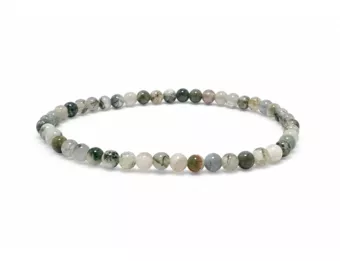 Tree Agate Bracelet A 4mm Beads