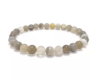 Botswana Agate Bracelet A 6 mm Beads