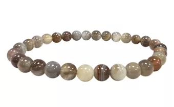 Agate Botswana AA 6mm pearls Bracelet