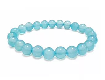 Heated Blue Agate AA Bracelet 8mm beads