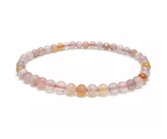 Cherry Blossom Agate A Bracelet 4-5mm Beads