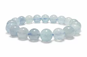 Aquamarine Bracelet A 10mm Beads