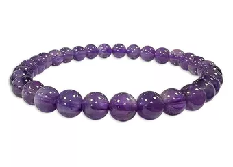 Amethyst Bracelet AA 6-7mm Beads