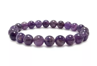 Amethyst Bracelet A 7.5-8.5mm Beads