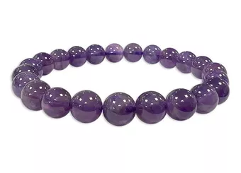 Amethyst Bracelet AA 8-9mm Beads