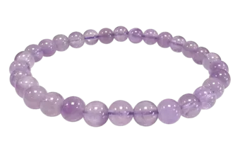 Light Amethyst Bracelet A 6-6.5mm Beads