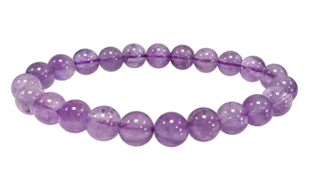Light Amethyst Bracelet A 8-9mm Beads