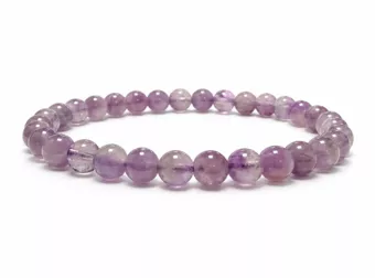 Lavender Amethyst Bracelet A 6-7 mm Beads