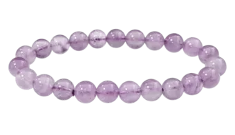 Lavender Amethyst Bracelet A 8mm Beads