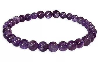 Uruguay Amethyst Bracelet A 5.5-6.5mm Beads