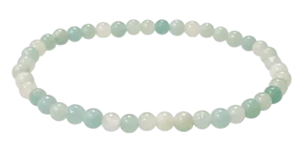 Chinese Amazonite Bracelet AB 4mm Beads