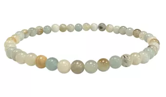 Multicolor Amazonite Bracelet A 4mm Beads
