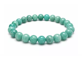 Peruvian Amazonite Bracelet AA 8-9mm Beads
