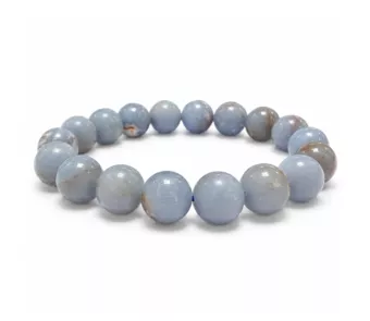 Angelite AB Bead Bracelet 10mm