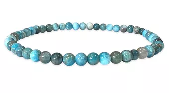Blue Apatite Bracelet A 4mm Beads