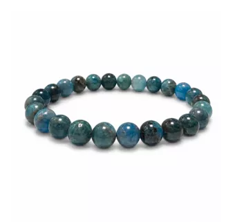Blue Apatite AB Bead Bracelet 7.5-8.5mm