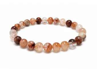 Hematoid Quartz Bracelet A 8 mm Beads