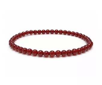 Red Agate Bracelet A 4mm Beads