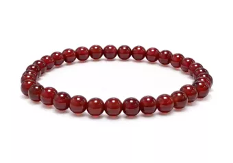 Red Agate Bracelet A 6 mm Beads