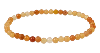 Orange Aventurine Bracelet A 4mm Beads