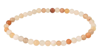 Peach Aventurine Bracelet A 4mm Beads