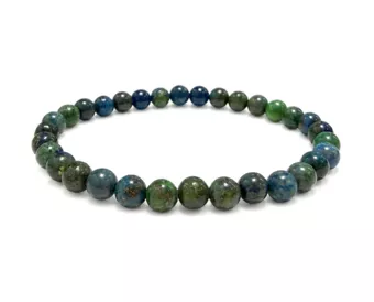 Stabilized Azurite & Malachite Bracelet A 6mm Beads