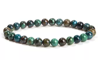 Natural Azurite Malachite Bracelet With 5-6mm beads