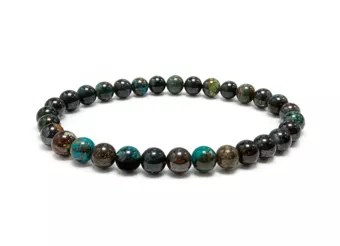 Natural Azurite Malachite Bracelet AA 6-7mm Beads