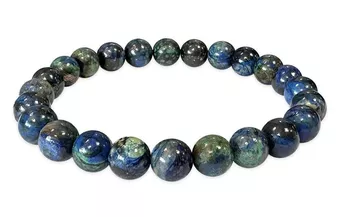 Natural Azurite Malachite Bracelet AA 7-8mm Beads