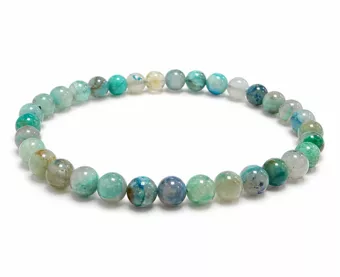 Natural Azurite Malachite Bracelet USA AB 5.5-6.5mm Beads