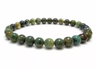 Natural Azurite Malachite Bracelet Mexico A 6-7mm Beads