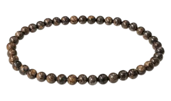 Bronzite bracelet beads 4mm