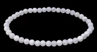Blue Chalcedony Bracelet Ribbon AA beads 4.5mm