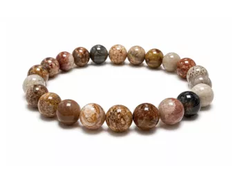 Fossil Coral Bracelet A+ 8 mm Beads
