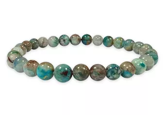 Chrysocolla bracelet AA beads 5-6mm