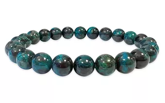 Bracelet Chrysocolla South Africa AAA pearls 7.5-8.5mm