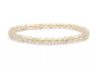 Natural Citrine Bracelet AB 4-5mm Beads