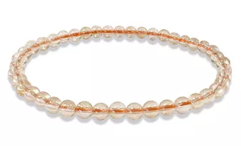 Natural Citrine Bracelet A 4mm Beads