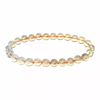 Natural AAA Citrine Bracelet with 7mm Beads