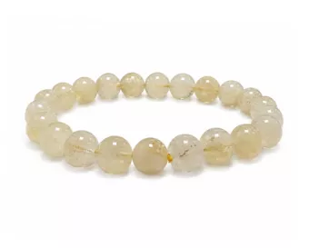 Natural Citrine AB Bead Bracelet 8-9mm