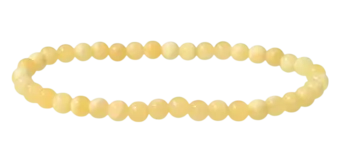 Orange Calcite Bracelet with 4-5mm Beads