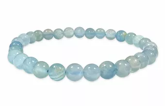 AAA Blue Calcite Bracelet with 5.5mm Beads