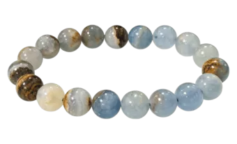 Blue Calcite Bracelet Mix AA beads 10mm