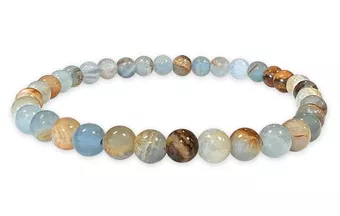 Blue Calcite Bracelet Mix AA beads 6-7mm