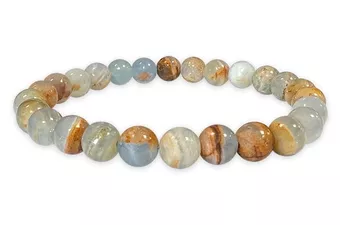 Blue Calcite mix 8mm parles Bracelet