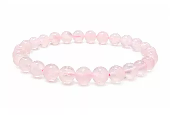 Pink Calcite AA Bead Bracelet 6mm
