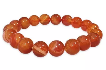 Carnelian Bracelet A 10mm Beads