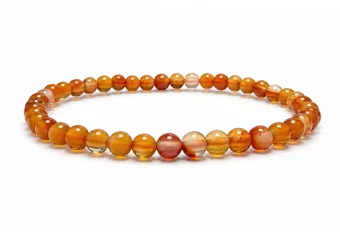 Carnelian Bracelet A 4mm Beads
